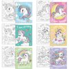 Thinkday 6 Pieces Pre Drawn Canvas for Painting 8 x 10 Inch Pre Drawn Stretched Canvas Positive Affirmations Back to School Paint Kit for Kids Classroom Paint Activity Party Favors(Unicorn)