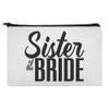 Sister of the Bride Wedding Makeup Cosmetic Bag Organizer Pouch