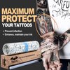 Tattoo Aftercare Bandage Roll, Tattoo Ink Wrap with Sliding Cut 6''x2.2 Yard, Second Skin Derm Shield Protection Transparent Film Dressing Waterproof Breathable Stretch Adhesive Cover Tattoo Supplies