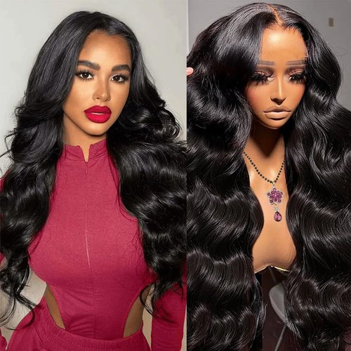 CSCHS Body Wave Lace Front Wigs Human Hair Glueless Wig 13x4 Frontal Wigs Human Hair 180 Density ...