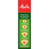 Melitta #4 Coffee Filters, Natural Brown, 2 Pack of 100 Filters.