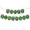 Superhero Happy Birthday Decorations Green American Comics Birthday Party Banner 1st Birthday Party Supplies Favors