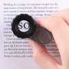 50X Pocket Jewelry Loupe Mini Jewelry Magnifier with UV LED Light Portable Eye Loupe Magnifier Coin Magnifying Glass Microscope Handheld Eye Glass for Jewelry Diamond Stamps Coin Collection