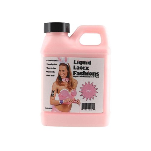 Pink 8 Oz - Liquid Latex Body Paint, Ammonia Free No Odor, Easy On and Off, Cosplay Makeup, Creates Professional Monster, Zombie Arts