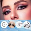 Individual Lashes PAFUWEI 80 Pieces Individual Cluster Lashes, 20D Eyelash Extensions, Lash Ribbons Cluster False Lashes C Curl 0.07mm Thickness Length 9mm