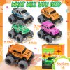 SevenQ Monster Truck Toys for Boys, 4 Pcs Toy Cars Flip Stunt Car, Pull Back Race Cars Party Favors Friction Powered Cars Retro Toddler Toys Vehicles Goodie Bag Stuffers Birthday