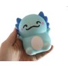 2 Random Color Axolotl 4" Slow Rise Squishy Toys - Memory Foam Party Favors, Fidgets, Prizes, OT (Random Colors)