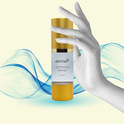 Aniise Mineral Makeup Facial Foundation Primer - Nourishing, Long-lasting, and Lightweight - Paraben Free, Cruelty-Free - Suitable for All Skin Types – 1 Fl oz (30 ml)