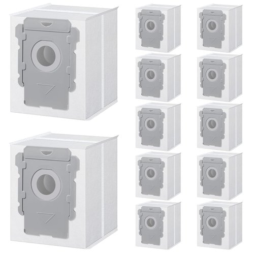 Rowhalf 12 Pack Vacuum Bags, Effective Dust Filtration, Compatible with iRobot Roomba i & s & j Series, Replacement for i3+, i4+, i6+, i7, i7+(7550) j7, j7+i8+, s9+ Automatic Dirt Disposal Bags