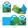 Reusable Sticker Book, 36 Wild Animals Waterproof Stickers Thick Gel Clings Decals Stickers Animals Theme Activity Books Educational Learning Toys for Toddlers Girls Boys Preschooler