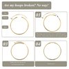 Sanfenly Clip On Hoop Earrings for Women Silver Gold Spring Unpierced Twisted Hoop Earrings for Non-Pierced Ears