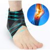 Xemz Ankle Support Brace, Adjustable Ankle Strain Protector Strap, Against Sprains Arthritis Compression Wrap Stabilizer, Pain Relief Foot Sleeve for Basketball Sport Injuries Recovery, 1 Pairs (XL)