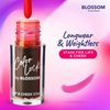 Blossom Color Lock Hydrating Longlasting Lip Stain and Tint for Lips & Cheek, Buildable, Non Drying, Smudgeproof + Transfer Proof, Made in USA with Doe Foot Applicator, 0.14 fl oz/4ml, Poppin' Pink