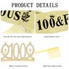Gold 100th Birthday Sash and Tiara for Women, 100th Birthday Party Decorations, 100 and Fabulous Sash and Tiara Set, 100th Birthday Decorations for Women, Happy 100th Birthday Party Supplies
