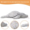 CSVBTRF Weighted Stuffed Animals, 2 lb, 23" Seal Plush Gift for Kids - Grey Hug Seal Plush Animals （Grey, 23"