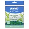 Oral-B Glide Detoxifying Mint Dental Floss Picks Infused with Tea Tree Oil, 75 Count (Pack of 4)