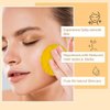 Turmeric Cleansing Pads for Face, Turmeric Exfoliating Face Scrub Pads with Vitamin C, Turmeric Pads Help Balance Skin Oil And Water, Turmeric Face Scrub Pads Suitable for All Skin Types 50 Pcs (M)