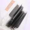 Veritee 1000 fans Camellia Promade Lash Extensions Supplie Fluffy 6D 0.07 Pro Made 8-15mm Lengths for Pre Made Natural Classic Volume and Hybrid Set Premade Lash Fans Eyelash Extensions (D curl, 9mm)
