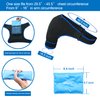 KKOOMI Shoulder Brace Gel Ice Pack Shoulder Pain Relief for Torn Rotator Cuff, Shoulder Sling Ice Bag for Injuries Reusable,Support and Compression Sleeve Wrap for Women&Men Shoulder Brace