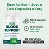 Healthy Flow Blood Support - HealthyFlow Support Supplement Capsules Daily Premium Advanced Formula Pills - Maximum Strength, Vitamins for Overall Health & Wellness, 60 Capsules for 1 Month