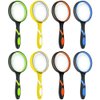 Leffis 8 Pack Magnifying Glass, 50mm 10X Magnifying Glasses Lens Reading Magnifier for Kids and Seniors, Non-Slip Handheld Magnifying Glass for Close Work, Classroom Science and Nature Exploration