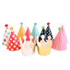 JiaHui Party Hat Set of 9 Hats and 2 Crowns with 9 Pompons for Children Birthday New Year