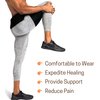 Vriksasana Groin Hip Brace | Sciatica Support Wrap | Hamstring Compression Sleeve for Men and Women for Pulled Quadriceps Thigh Muscle, Hip Flexor Strain, Bursitis and Arthritis (Left Leg)