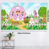 Farm Animals Theme Party Decorations Farm Barn Animals Backdrop Banner Farmhouse Animals Decor Party Tablecloth Balloon Arch Garland Kit for Birthday Photography Baby Shower Party Supplies (Pink)