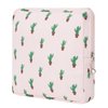 Desing Wish Sanitary Pad Storage Bag Portable Period Bag for Teen Pads/Sanitary Napkins/Small Tampons, Sanitary Napkin Storage Bag First Period Gifts for Teen Girls (Cactus)