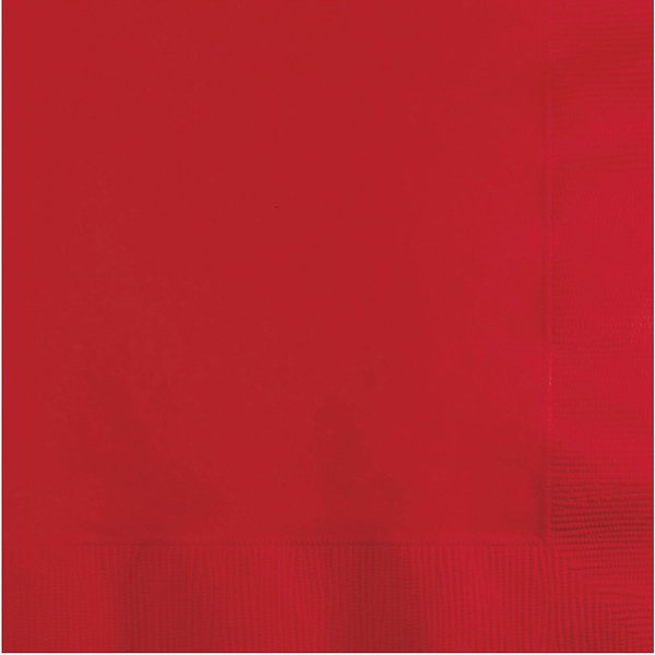 Touch of Color Creative Converting Classic Red Beverage Napkins 3 ply, 150 Count (DTC571031BBNAP)