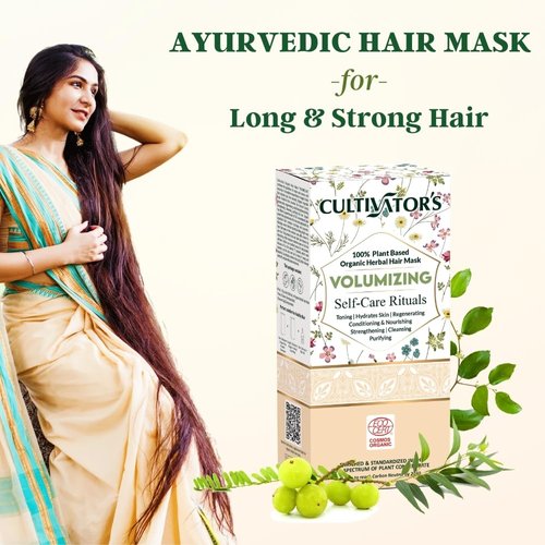 CULTIVATOR'S Hair Mask for Dry & Damaged Hair, Deep Conditioning, Volumizing, Hair Loss and Breakage, Hair Re-growth & Hairfall Control, 3.5 Ounce, Chemical free, Organic, Natural, Unisex