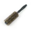 Round Hair Brush with Natural Boar and Nylon Bristles, 2 Inch Diameter Round Hairbrush - Blow Dry, Style, and Curl Hair (16 Rows)
