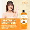 Herblov Turmeric Body Wash – Skin Brightening Turmeric Liquid Soap for Discoloration – Natural Anti Aging Exfoliating Turmeric Body Wash for Spots, Acne, Sun Damage – Turmeric Soap Skincare
