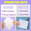 NXJ INFILILA Lint Free Nail Wipes, Nail Stuff for Nail Polish Remover 540Pcs Super Absorbent Dry Nail Polish Remover Pads Wipes Lint Free Wipes Cleaning Wipes Nail Salon Supplies
