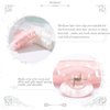 Brinie Hair Claw Clamps Pink Hair Barrettes Medium Non Slip Clips Hair Accessories for Women and Girls (2 PCS) (BT03-PW)