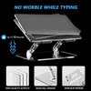 Lpoake Adjustable Foldable Laptop Stand, Portable Ergonomic Computer Stand for Laptop, Compatible with 10 to 15.6 Inches Notebook Computers