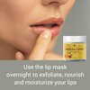 Lip Mask & Lip Balm - leave-on Overnight repair and nourish lip mask or lightweight non-sticky daytime lip care with Vitamin C, Antioxidants, Manuka honey, Stem cells, 1 oz.
