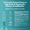 Chanca Piedra Stone Breaker – Natural Dissolver, Kidney Cleanse & Gallbladder Supplement – Detoxify Urinary Tract, Flush Impurities, Clear System – 120 Vegan Soft Capsules