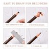 LSxia Waterproof Eye-Brow Pen-cil Set, Pull Cord Peel-off Eyebrow Pencil Microblading Eyebrow Pen Supplies Kit, White Eye-Liner Pencil and Eyebrow Tool Tattoo Makeup (6+1 Brown+Dark Brown+Light Brown)
