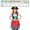 Lingway Toys Girls Deluxe Pirate Costume,Buccaneer Princess Dress for Kids Toddler 3-4