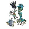Wooden Puzzle for Adults - Uniquely Shaped Pieces - Made in The USA by FoxSmartBox - 230 Pieces - Forest Nymphs