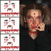 Halloween Red Face Jewels for Women Vampire Costume Face Jewels Stick on Scary Blood Rhinestone Gems Accessories Halloween Costumes for Women Girls 3Packs (vampire white rhinstone)