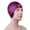 Swim Caps Ear Protection 3D - Swimming Cap for Women Men - Silicone Swim Cap Waterproof - Fits Long Hair & Short - Adult Swim Cap - Youth Swim Cap - Swim Hats (Windsor Wine)