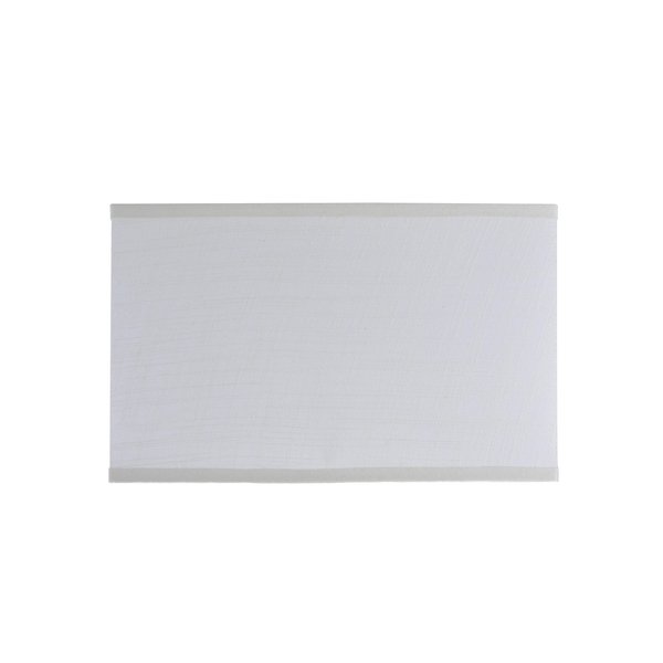 Aspen Creative 32035 Transitional Rectangle Hardback Shape Spider Construction Lamp Shade in Off White Linen, 16" wide, Top:(8" + 16") Bottom:(8 + 16") x Height: 10"