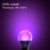 Wiyifada LED Black Light Bulbs 6 Pack, Dimmable A19 9W Blacklight Bulb Replace Up to 100W, 110V E26 Base Black Light UVA Level 385-400nm, Glow in The Dark for Body Paint, Blacklights Party, Halloween