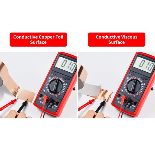 Vaincre Copper Tape Conductive Adhesive, Foil Taper (2inch X 66 FT), Copper Foil Tape Copper Flashing, Copper Garden Tools