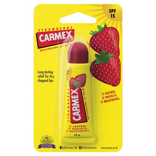Carmex Soothing Lip Balm, Strawberry 0.35 oz