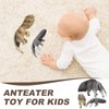 LUOZZY 3 Pcs Anteater Figurine Wildlife Anteater Toy Figure Plastic Anteater Toys Realistic Wild Animal Model