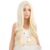 PATTNIUM Long Blonde Wig for Kids Girls Blonde Wig Long Wavy Child Light Blonde Wig Middle Part Sythetic Wigs with Wig Cap