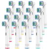Replacement Toothbrush Heads Compatible with Oral-B Braun,16 Pack Professional Electric Brush Heads for Oral B Replacement Heads Refill Pro 500/1000/1500/3000/3757/5000/7000/7500/8000